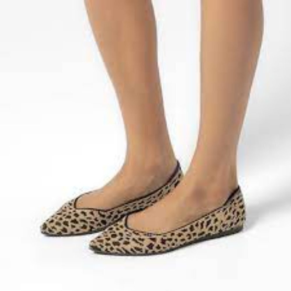 Rothy's The Point Leopard Flats Woman Shoes Size 10 - Picture 11 of 11